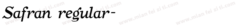 Safran regular字体转换